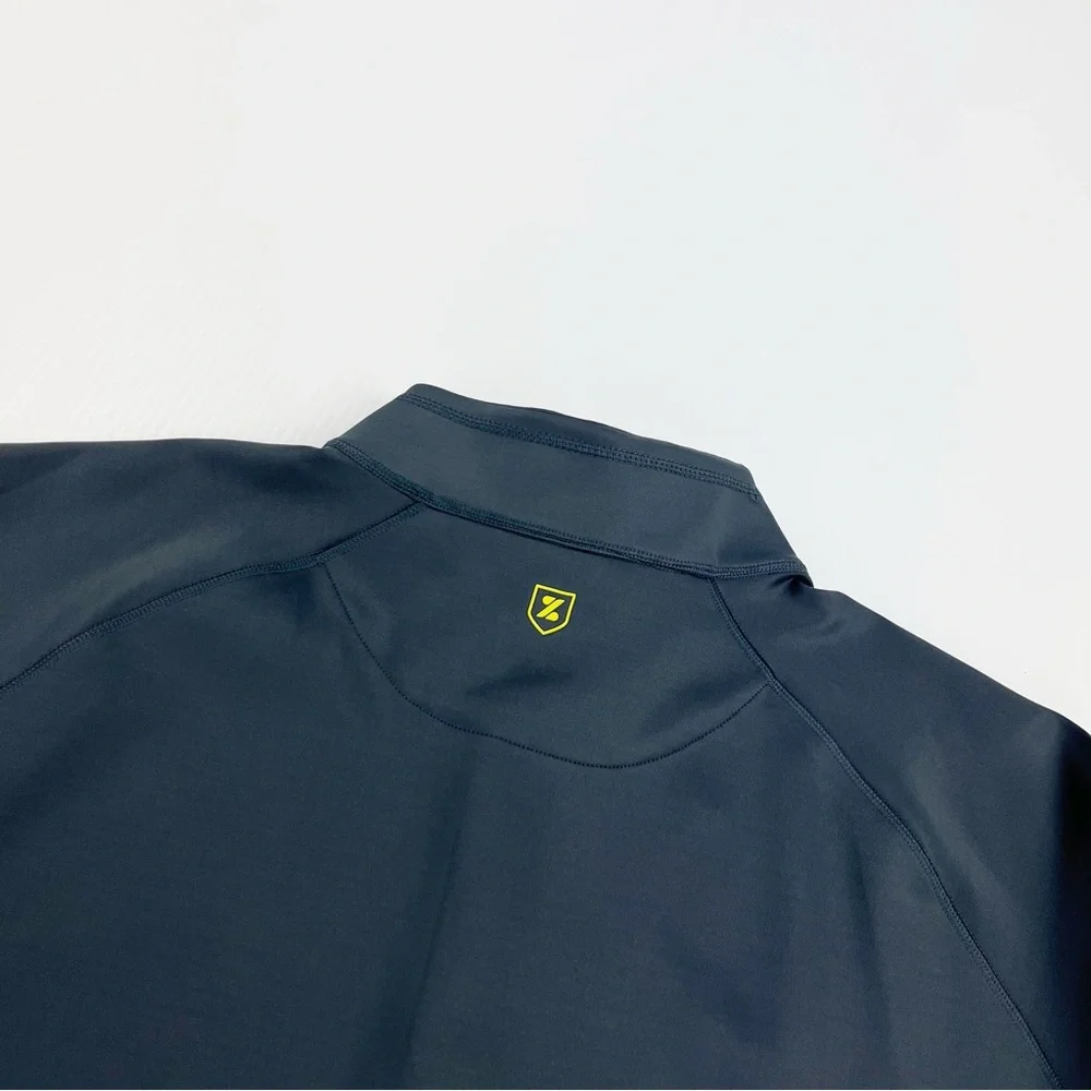 Zusa Influencer Quarter Zip Gray Long Sleeve Pullover Sweater Sweatshirt Top
